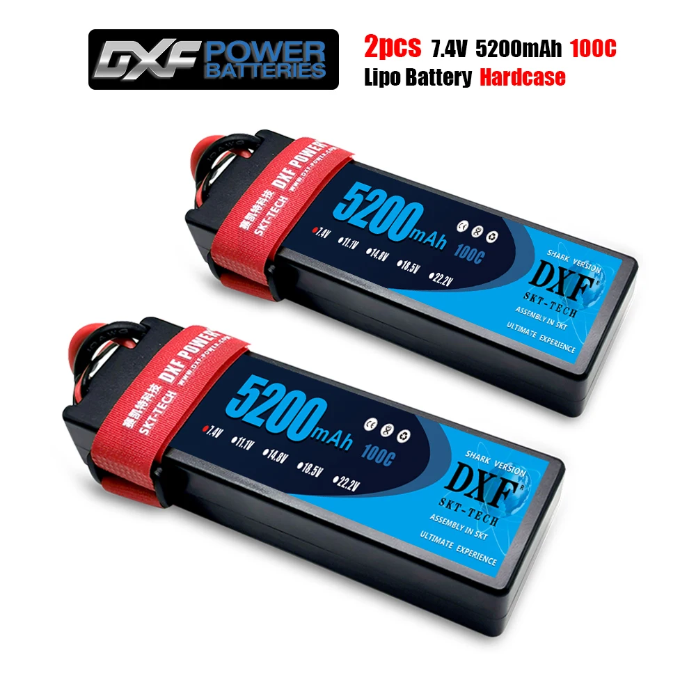 DXF 2S 7.4V 5200mah 100C Hardcase