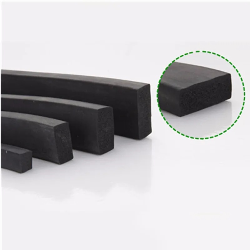 Пенопластовая EPDM резиновая прокладка уплотнения квадратная облегая 3 5 10 15 20 25 30 40 50 кольцевая линия шнур вспененный EPDM spange резиновое литье