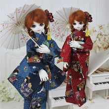

1/6 1/4 1/3 BJD Clothes Japanese Ancient Costume Kimono Yukata for BJD/SD MSD SD10 Girl SD17 SSDF Strong Uncle Doll Accessories