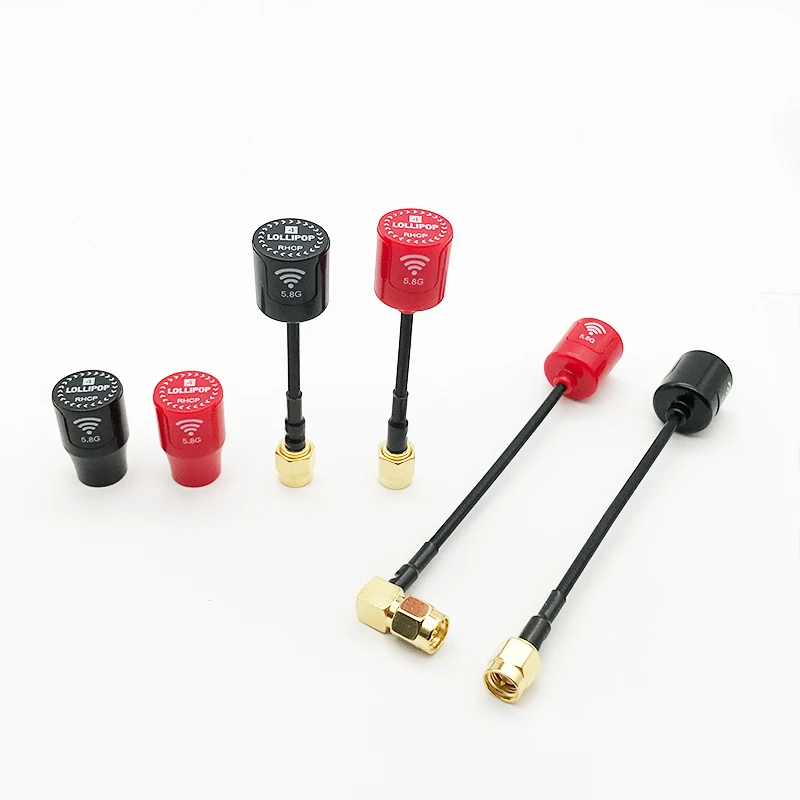 H0a32929ba8844c399dd53119660d2981y New Lollipop 4 Smaller and lighter 5.8G 2.5dBi Gain RHCP Antenna SMA RP-SMA MMCX UFL Connector For RC FPV Racing Drone Model