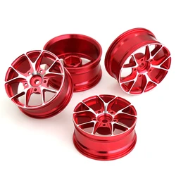 Moyeu de jante de roue en métal universel, 4 pièces, pour 1/10 RC voiture dérive sur route course HSP Tamiya Kyosho RedCat Sakura LC WLtoys 