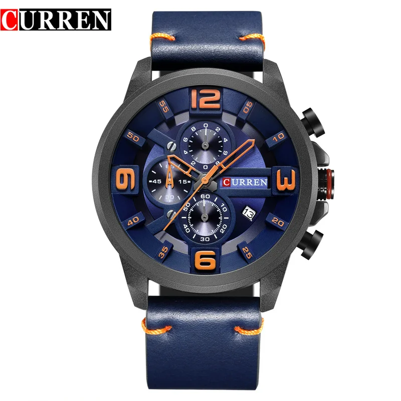 

Men's Watches CURREN Fashion&Casual Quartz Men Watches Chronograph Wristwatch Waterproof Date Male Clock Relogio Masculino