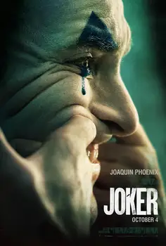 

2019 New Movie Joker Silk Poster Joker movies Movie silk painting Decorative Wall painting 24x36inch