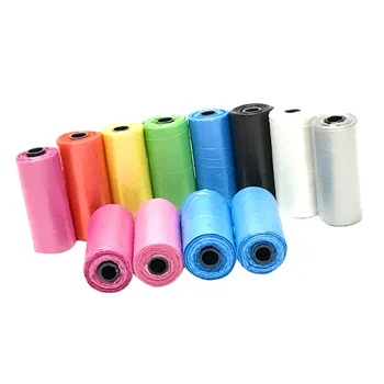 

1 Set 15 Rolls Pet Poop Collection Bags Outdoor Portable Garbage Bags Environmental Dog Poop Bags Pet Supplies (Assorted Color)