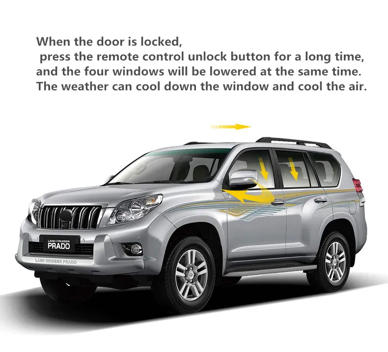 Авто автоматический, для окна подъемник для Toyota Prado 2010- оконное стекло на одной пуговице подъемник окон устройства