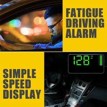 

DC5V HUD Speedometer Universal GPS Display Overspeed Warning Accessories