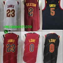 A+++ Качественная мужская одежда для взрослых#23 LeBron James 0 Kevin Love 5 JR Smith 2 Collin Sexton Jersey Cleveland