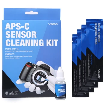 

VSGO Sensor Cleaning Kit 12 × Sensor Swabs + Sensor Cleaner Professional CMOS Camera Cleaner for Nikon Canon Sony Fujifilm