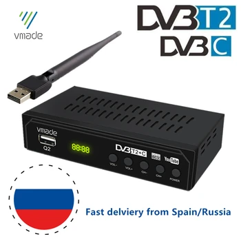 

Hot selling Russian Dvb t2 tv tuner Dvb C Set Top Box combo terrestrial receptor with DVB-T2 Decoder with WIFI