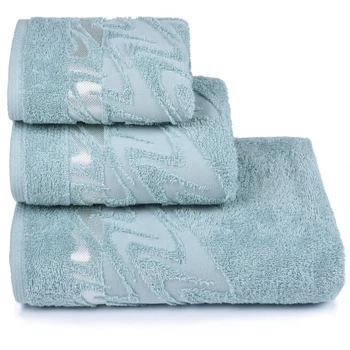 

Terry towel "Brilliance" 50x90 cm, green color, 400 g / m2