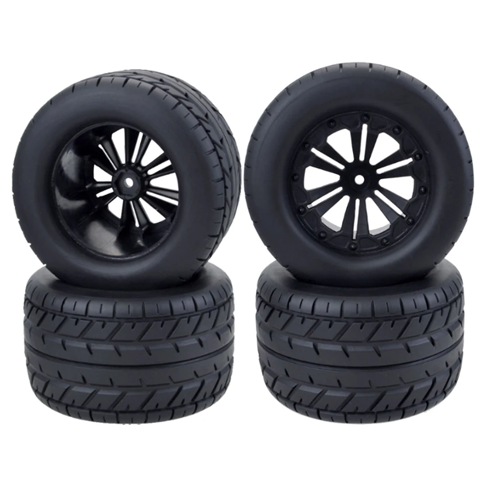 12mm Hub 1/10 Tyre Wheel 120mm 125mm 130mm Monster Truck Tires Wheels Buggy RC Car Crawler Traxxas Scx10 Buggy 4PCS