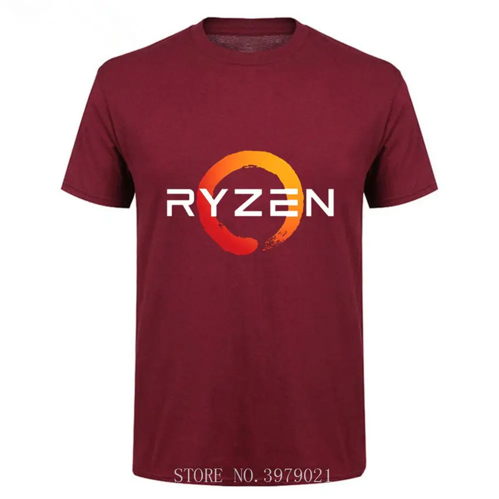 Лидер продаж 2019 забавная хлопковая Футболка PC CP uпроцессор AMD RYZEN для мужчин