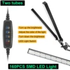 NEWACALOX EU/US 12V Reading Desk Lamp with 160Pcs LED Lights 24W Indoor Light Table Clamp Folding Light for Office/Study/Working 3