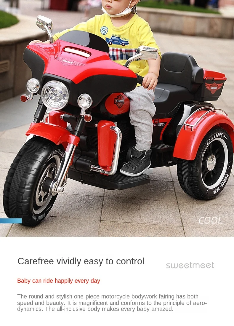 Harley-Davidson Children'S Motorcycle Electric Motorcycle 3 Wheel Rechargeable Three-Wheel Battery Bike 22 Harley-Davidson Children'S Motorcycle Electric Motorcycle 3 Wheel Rechargeable Three-Wheel Battery Bike