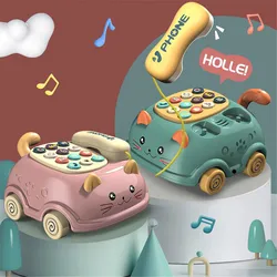 Brinquedos educativos para o estudo crianças brinquedo multifuncional bilíngüe telefone história máquina meninos e meninas presente