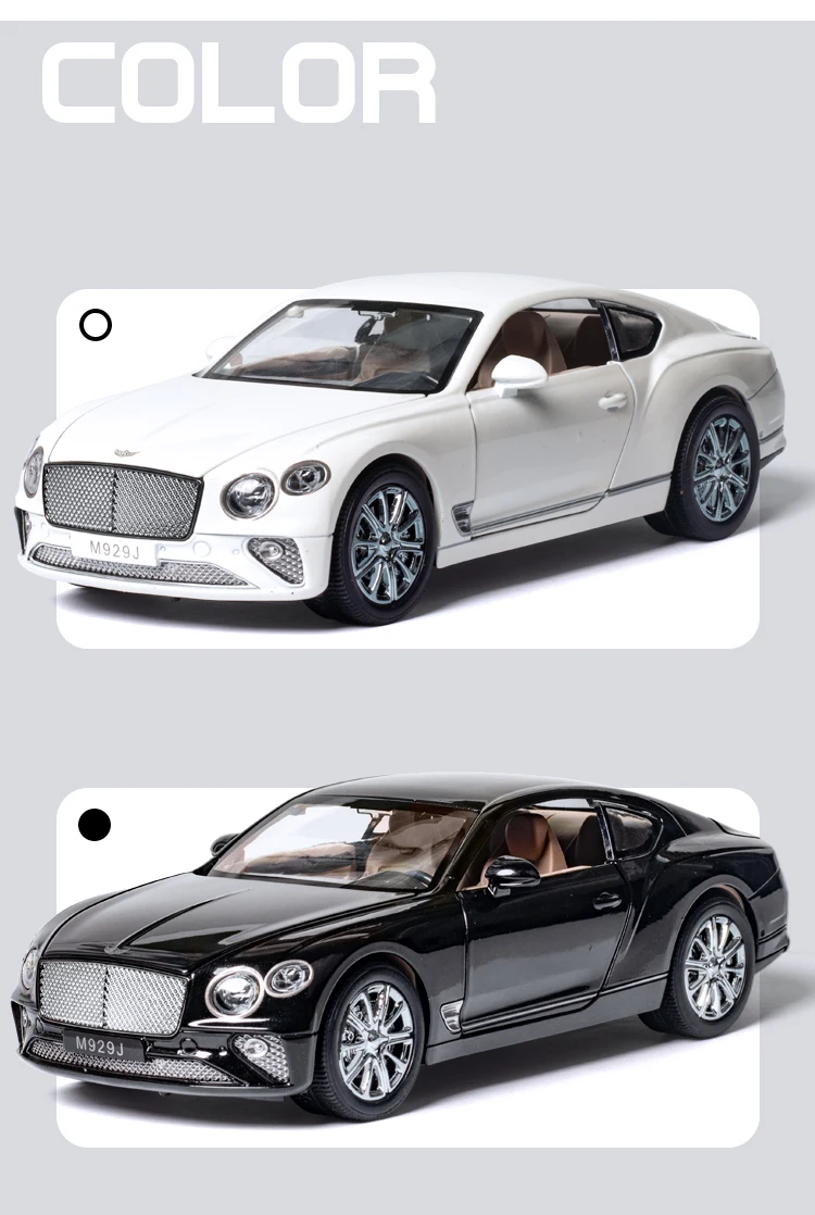 1:24 BENTLEY Continental GT Simulation Diecast Alloy Car Model Kids Toy Gift