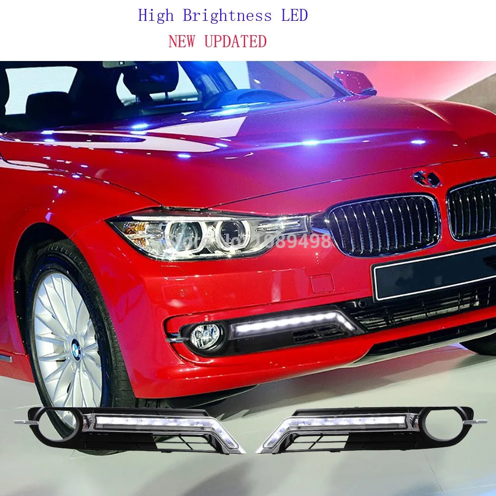 

1 Set LED DRL Daytime Running Lights Fog Driving Lamps Covers for BMW 3 series F30 F35 320 325 2013-2014