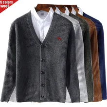 ^^Best Offers V-collar cardigan men 2019 Autumn Winter Embroidered Polo logo wool sweater coat high quality casual mens knitwear clothes 8528 ^^Best Offers V-collar cardigan men 2019 Autumn Winter Embroidered Polo logo wool sweater coat high quality casual mens knitwear clothes 8528