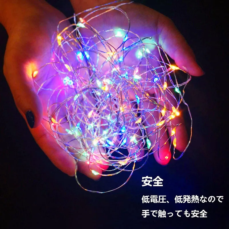 

Silver Wire LED String lights 1M 2M 3M 5M 10M Holiday lighting Fairy For Christmas Tree Wedding Party Garland Decoration