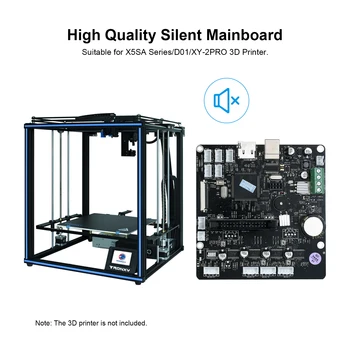 

Tronxy Mute Mainboard Control Board Mother Board DIY Self Assembly Compatible with X5SA Series/D01/XY-2PRO 3D Printer
