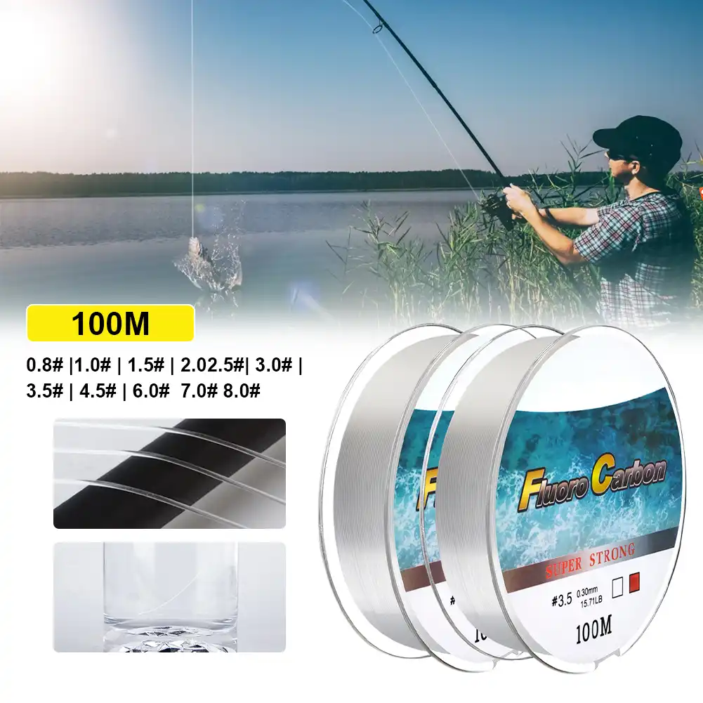 100メートル4 34lb 0 8 8 0リーダーカーボンコーティングフライフィッシングライン抗一口耐摩耗性フルオロカーボン鯉釣り糸日本ペスカ 釣り糸 Aliexpress