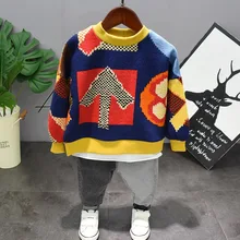 Комплекты одежды для мальчиков, комплект одежды для малышей, свитер для мальчиков+ жилет+ джинсы с вышивкой, комплект из 3 предметов для мальчиков, комплекты детской одежды для 2-6 лет