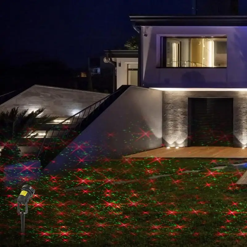 Звездное небо светодиодный лазерный проектор Открытый водонепроницаемый газон пейзаж декоративная лампа Прочный Открытый водонепроницаемый во дворе газон лампа