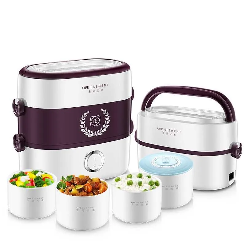

Small Portable Electric Lunch Box Multi-function Rice Cooker Independent Liner Single and Double Layer Combination Rapid Heating