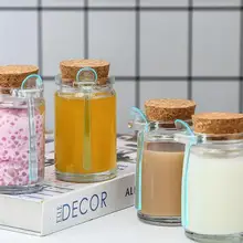 2 шт. бутылка для пудинга герметичный Мёд канистра Еда закрытый ящик для хранения Контейнер, стеклянная банка пустой контейнер для хранения(100 мл с крышкой+ ложка