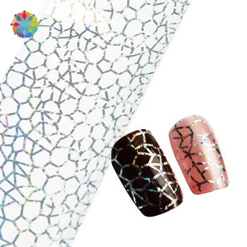 

DIY Cobweb Nail Foils Transfer Sticker Nail Decals Glitter Nail Art Full Tips