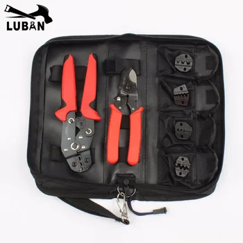 

Crimping Tool Set/kit DN-K02C with cable cutter,crimping plier replaceable crimping die sets/jaws,terminal hand tools,crimpers