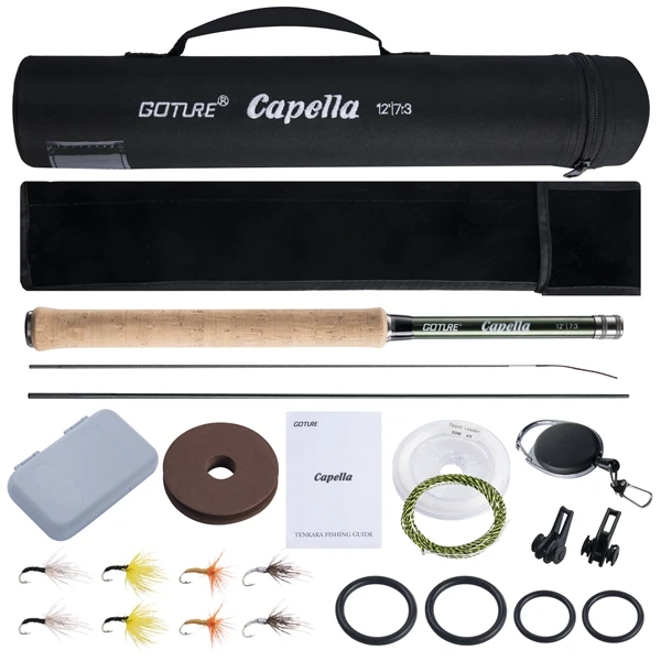 Goture Tenkara Fly Fishing Kit Ultra Light IM8 Carbon Telescopic Fly  Fishing Rod 3.6M 12FT with Flies Line Accessories Set - AliExpress