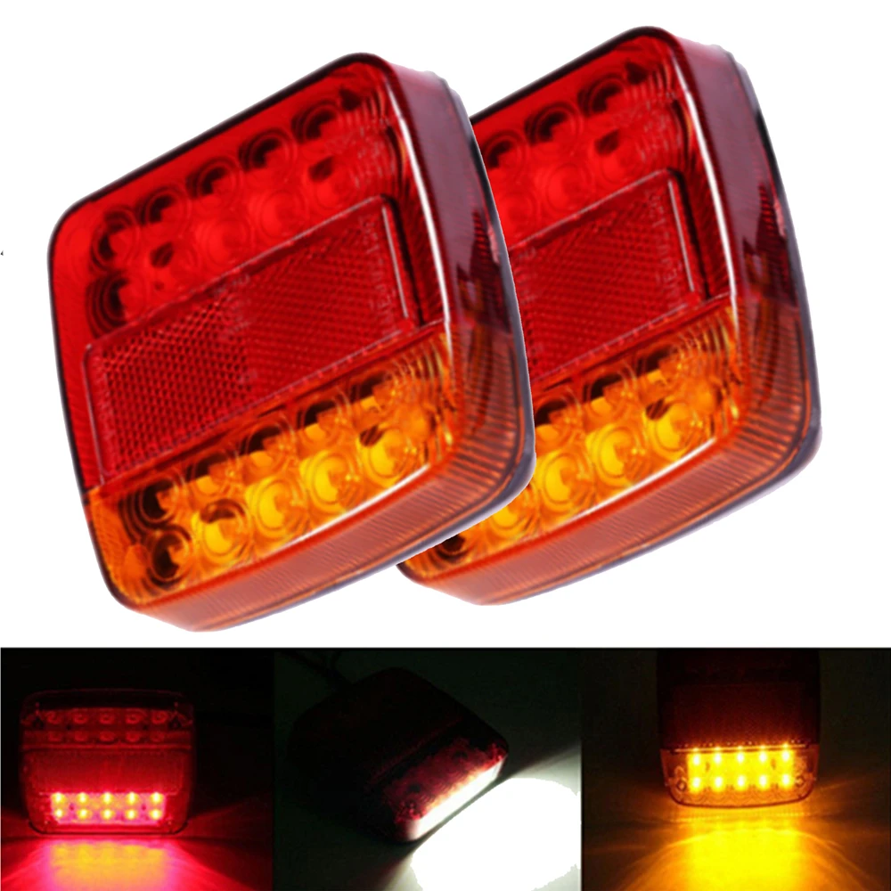 Signal Light 30 Pcs 6 LED 10 Red 10 Amber 10 White Side Marker RV Truck Trailer