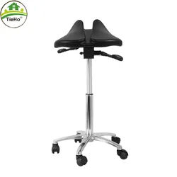 Multi Adjust Ergonomic Saddle Chair Orthopedic Chair Posture Stool with Swivel Tilting Seat For Dental Salon Office