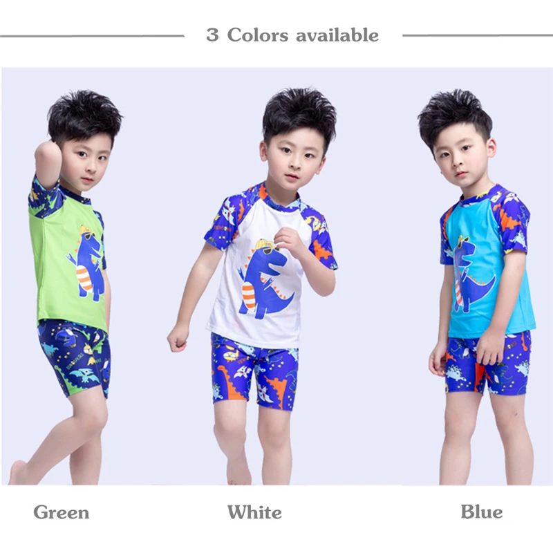 

2019 New model Boy two pieces swimwear boys short sleeve swimsuit swim suit bathing suits child surfing wear swimming swimsuits