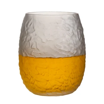 

Simple Transparent Glass Cup Heat Resistant Small Creative Glass Cup Beer Whiskey Frosted Copos De Vidro Drinking Glasses EA60BL