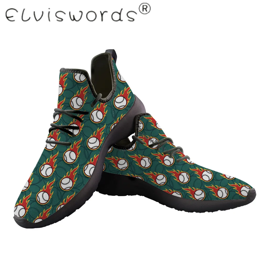 ELVISWORDS Софтбол футбольный дизайн мужская резиновая обувь для мальчиков и девочек
