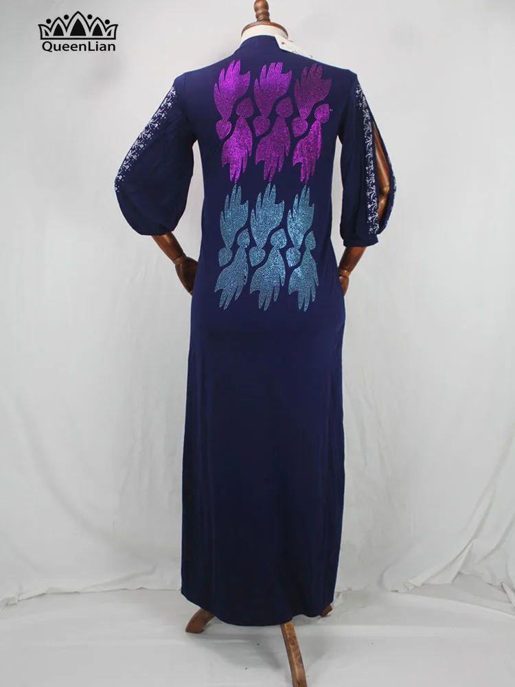 2020 New African Oversize African Loose Design Diamond Dress For Lady   (GLZUAN1#) african traditional attire