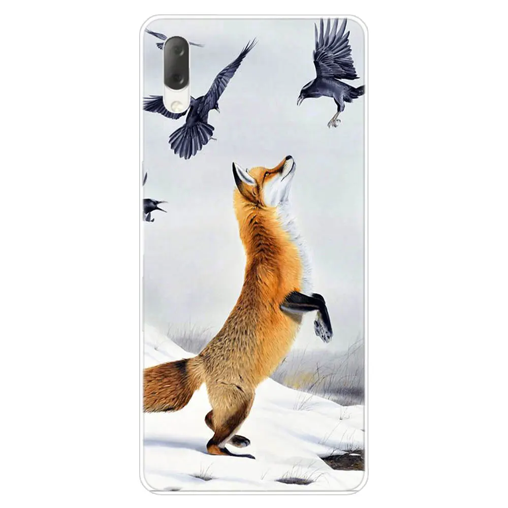 003 С изображением лисенка, Мода жесткий чехол для Sony Xperia L1 L2 L3 X XA XA1 XA2 XA3 ультра 10 плюс E5 XZ XZ1 XZ2 компактный XZ3 XZ5 2 20 крышка - Цвет: 003