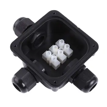 

10 PCS New Style 3-Way Junction Box IP 68 Waterproof Connectors for Outdoor Lighting External Junction Box Cable and Wire