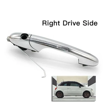 

Car Right Door Handle For Fiat 500 Offside Right Driver Side Chrome Outer Door Handle 735592012