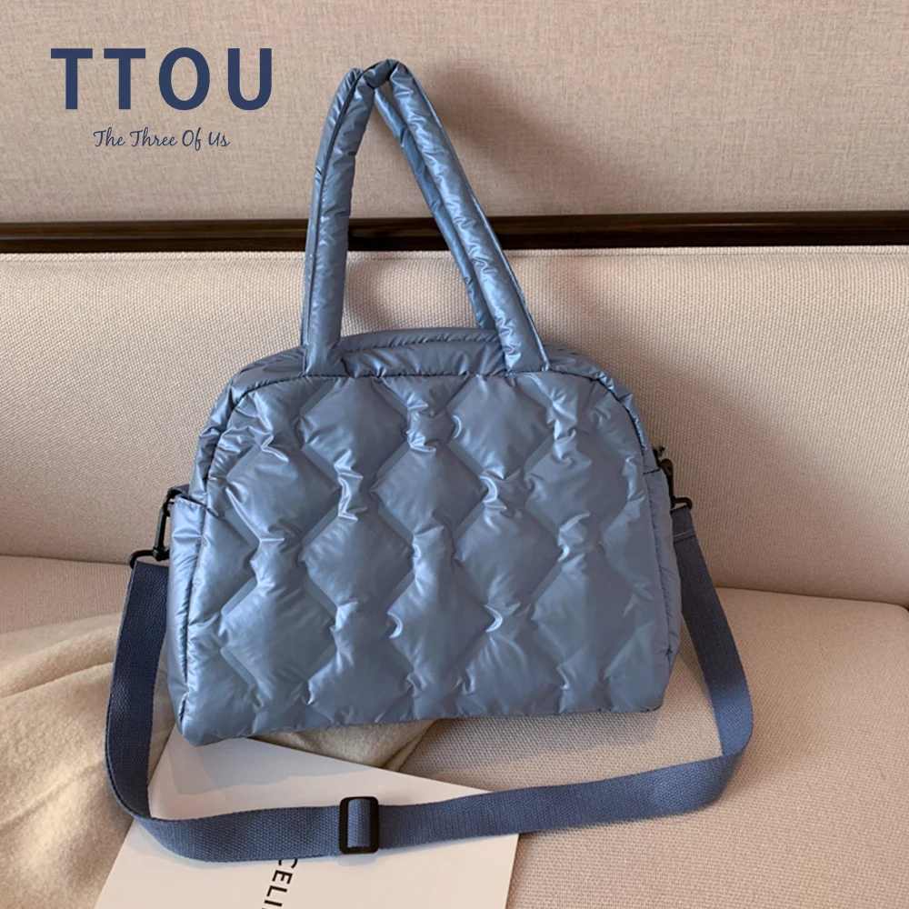 Cotton Padded Bag Women Cotton Quilt Bag Purse Nylon Padded Tote