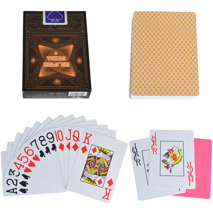 1 Golden Texas Hold'em ПВХ пластиковые игральные карты Семейная Игра покер карты водонепроницаемые и скучные польские покер настольные игры - Цвет: 1 Golden