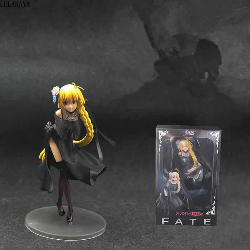 24 см японский Fate Grand Order Joan of Arc Saber Ghost платье версия модели ПВХ украшения аниме фигурка коллекция кукла Новинка