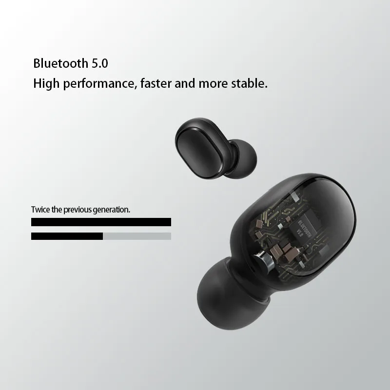 10 pieces/lot Original Xiaomi AirDots S TWS Wireless Blutooth Earphone Redmi AirDotss With Mic Handsfree Earbuds Noise reduction