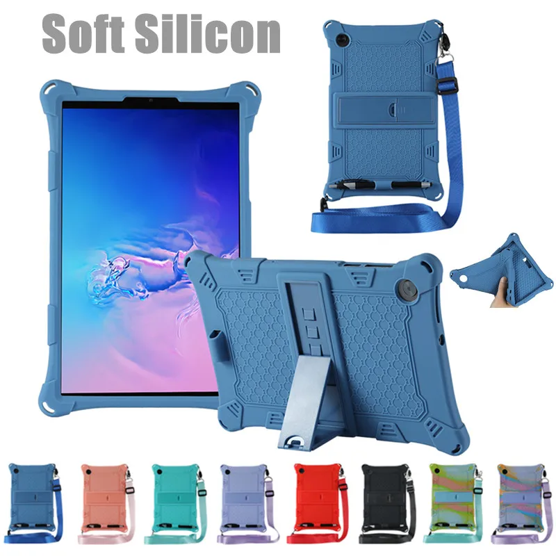 Case For Lenovo Tab M10 Plus 10.3 Inch X606F M10 Hd 2Nd Gen 10.1 X306F Soft Silicon Tablet Cover Case With Kickstand