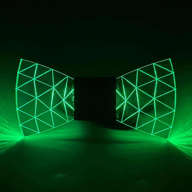 LED Licht Fliege für Männer, leuchtende Acryl Krawatte für Maskerade, Nacht Party Kostüm, Halloween und Weihnachts geschenk – Detail 36