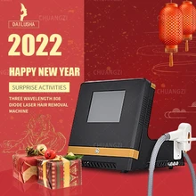 

3 Wavelength 808nm Diode Laser Hair Remover painless Effetctive Hair Removal Machine with 755 808 1064 nm For All Skin Hair ce