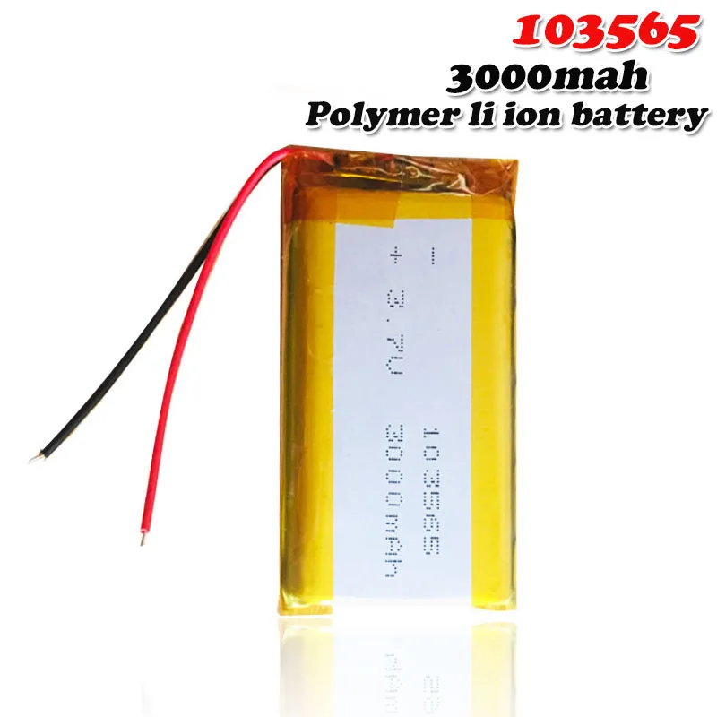 103565 3 7 V 3000mAh литиевая полимерная аккумуляторная батарея для GPS PSP MID PAD POS Machine E Book