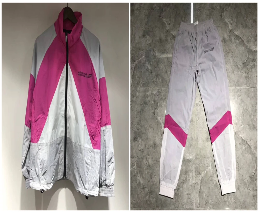 Новая высококачественная куртка Vetements; сезон осень-зима; разноцветная удобная спортивная куртка для бега - Цвет: 4